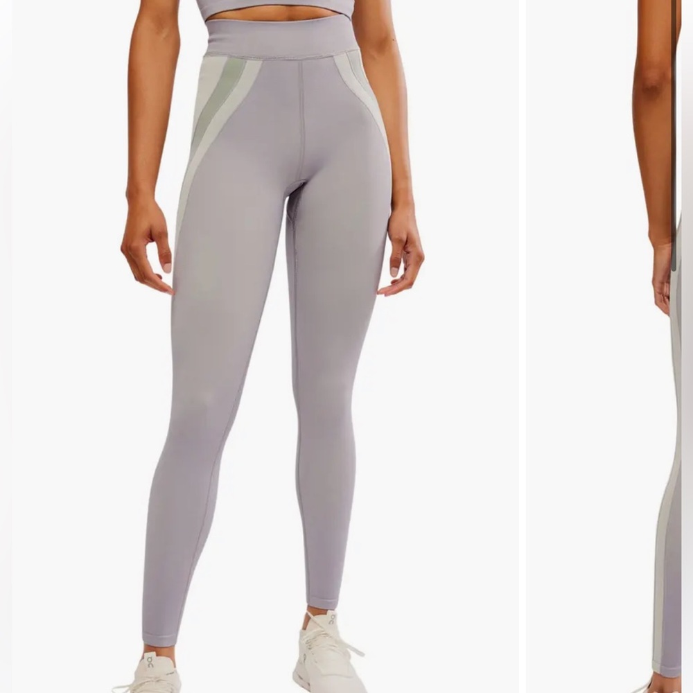 Free People Purple Free Kick Leggings